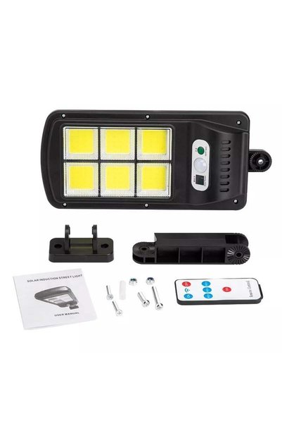 Powermaster W756-6 Hareket Sensörlü 3 Modlu Uzaktan Kumandalı 6 Cob Ledli Solar Lamba