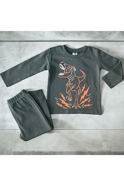 CRAZY MONKEY Dinosaur Pajama Set