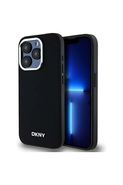 Dkny Case for iPhone 15 Pro Max - DKNY Hardcase Plain Logo MagSafe (DKHMP15XPSCMCLK) - Black