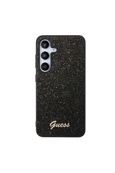 Guess Case for Samsung Galaxy S24 - Guess Glitter Script (GUHCS24SHGGSHK) - Black
