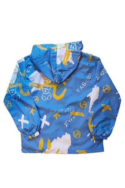 North Boy's Waterproof Raincoat with Lining and Printed Pattern