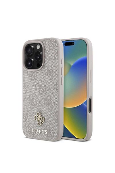 Guess Case for iPhone 16 Pro - Guess Hardcase 4G Classic MagSafe (GUHMP16LP4SM4MP) - Pink