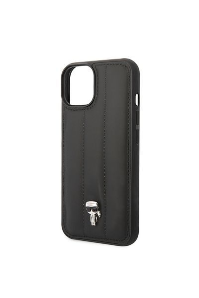 Karl Lagerfeld Husă pentru iPhone 14 Plus - Karl Lagerfeld Hardcase Leather Puffy (KLHCP14MPSQPK) - Ikonik Pin