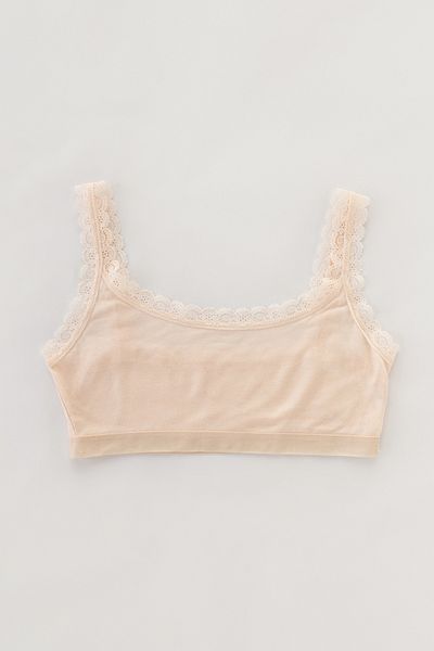 Penti Pink Colored Girl's Laced Half Tank Top
