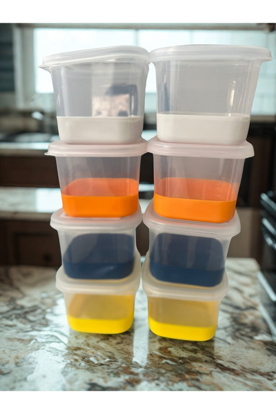 Luna Saklama kabı silikon tabanlı şeffaf 550 ml