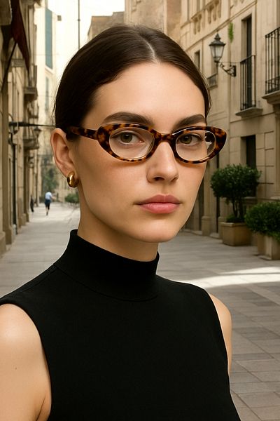 AGAPI Leopard Vintage Women's Glasses Women's Glasses with Blue Light Filter