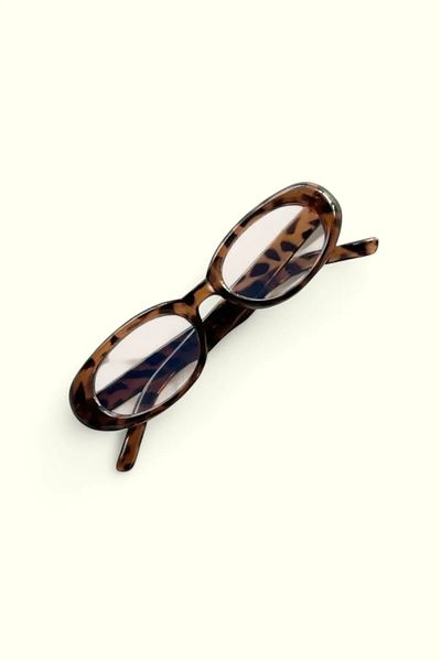 AGAPI Leopard Vintage Women's Glasses Women's Glasses with Blue Light Filter