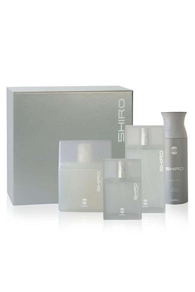 Ajmal Gift set Ajmal Shiro Eau de Parfum 80ml, Shower Gel 225ml, Deodorant 200ml, Eau de Cologne 50ml