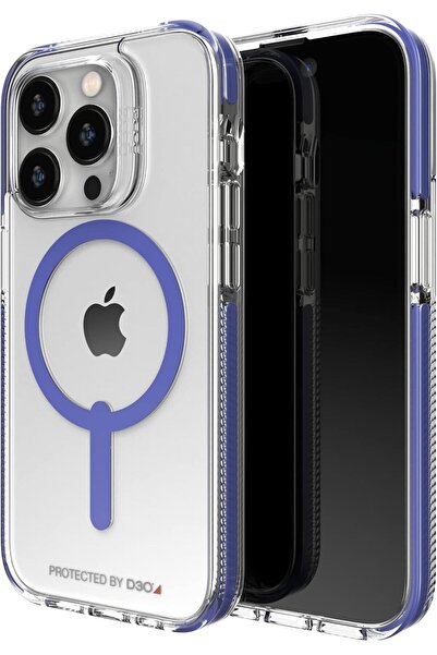 Zagg Gear4 Santa Cruz Snap Iphone 14 Pro Magsafe Kılıf-Şeffaf/Mavi D30