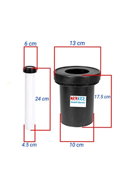 Seramiksan Gömme Rezervuar Klozet Arası Atık Su Temiz Su Bağlantı Boruları Ka...