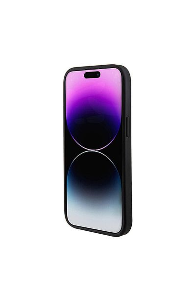 Guess Case for iPhone 15 Plus - Guess Saffiano MagSafe (GUHMP15MPSAHMCK) - Black