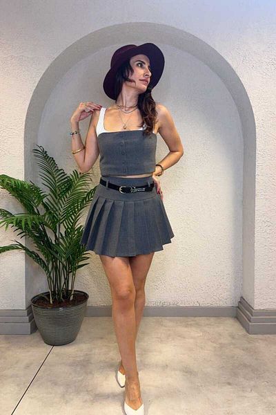 Clothing palette Belt Detailled Mini Skirt