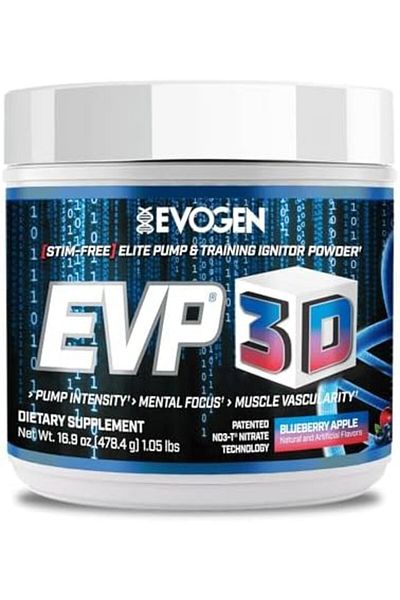 EVOGEN Evp 3d - Stim Free Pre Workout Powder For Men & Women | Sugar Free Non Stim Preworkout With B