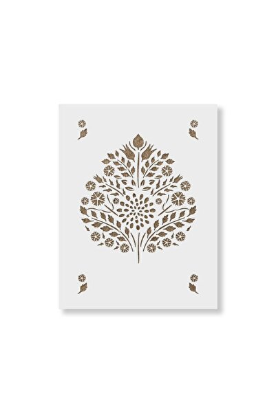 OEM Sablon 900x600x0.7mm Leaf Damask Refolosibil, model MXSP7016