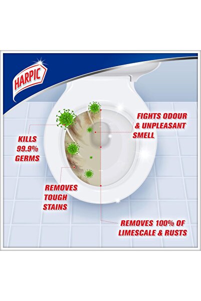 Harpic Toilet Cleaner Liquid Active Fresh Pine, 750ml (Pack of 2)