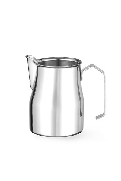 HENDI Cana pentru lapte cu gura in forma de V, Hendi, 700ml, inox, ø84x(H)130mm