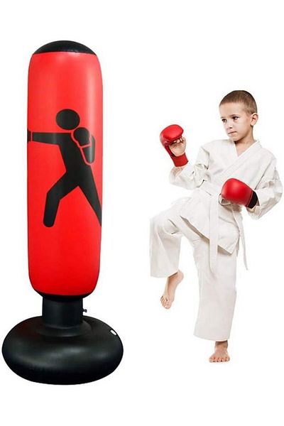 Hamnor Inflatable punching bag, red, 160 cm, Hamnor