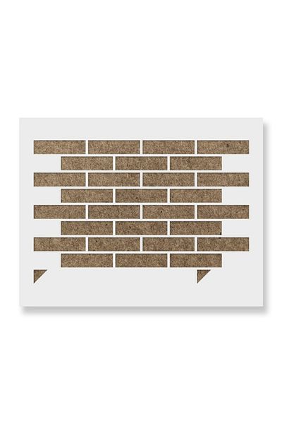 OEM Sablon Perete vopsire, tencuiala 900x600x0.7mm Running Bond Brick Refolosibil, model MXSP7056