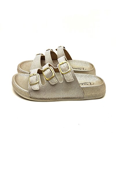 PARMİ 20061 Pi̇enn Three Buckle Anatomic Comfortable Light Women's Slippers