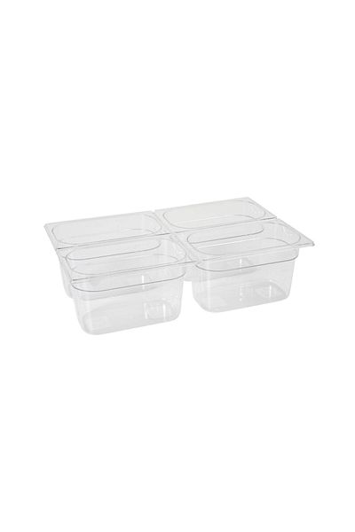 HENDI Hendi Gastronorm GN 1/4 200 mm 5.5 liter tray - transparent polycarbonate