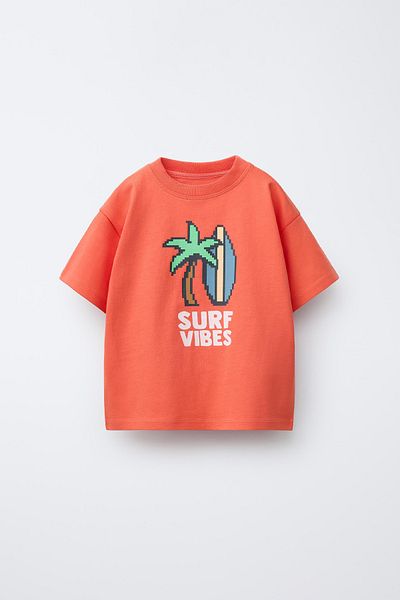 hepbaby Orange, Printed Children's T-Shirt