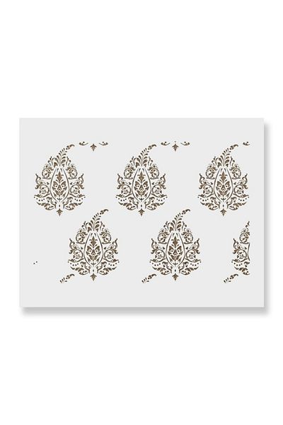 OEM Sablon Perete vopsire, tencuiala 900x600x0.7mm Kantha Paisley Refolosibil, model MXSP7129