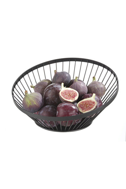 HENDI Cos pentru servire fructe Hendi, rotund,negru, diametru 280x(H)130 mm