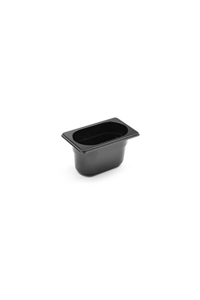 HENDI Tava Gastronorm GN 1/9, (H) 10 cm, 1 lt, Hendi, din policarbonat negru