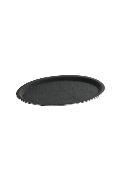 HENDI Oval serving tray, Hendi, fiberglass reinforced polyester, black, 21x29 cm