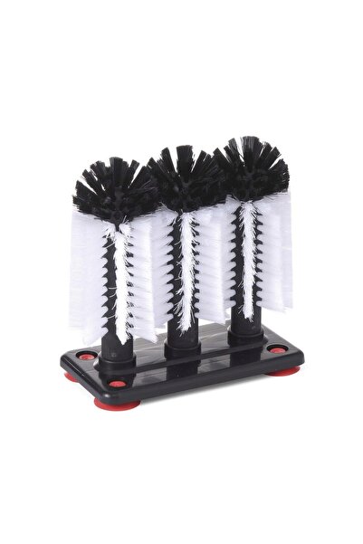 HENDI Set 3 perii din plastic pt spalare pahare, 190x100x(H)180 mm, Hendi