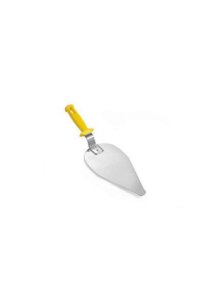 HENDI Spatulă pizza inox mâner din plastic galben, dimensiune 120 x 250 mm