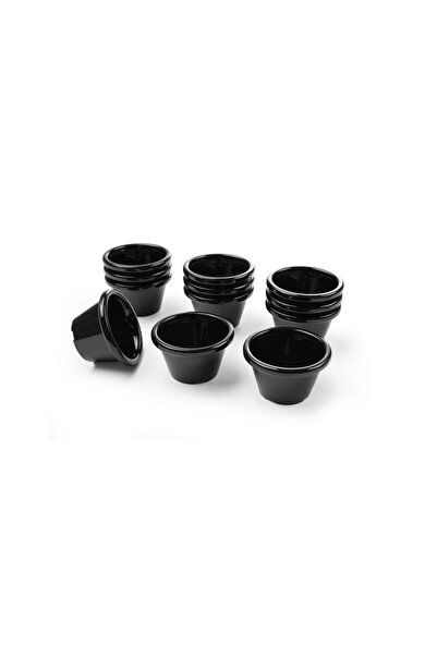 HENDI Set 12 buc Ramekin, 45 ml 60x60x(H)35 mm, plastic negru, Hendi