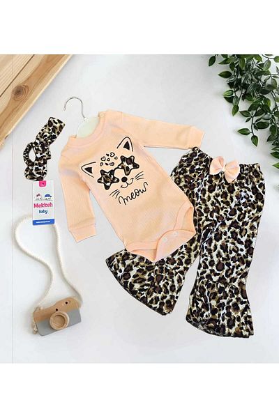 Amur Organic Baby Girl 2-Piece Romper Set Newborn Outfit 0-3-6-9 Months 2-Piece Cotton 2 Pieces