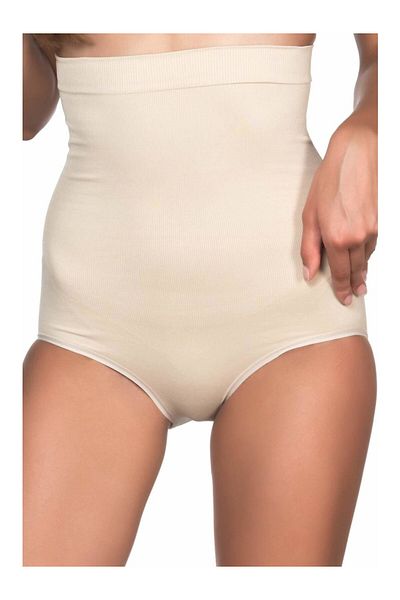 Fanilam Abdominal Tightener & Hip Shaper Seamless Slip Corset – with Anti-Slip Silicone Band