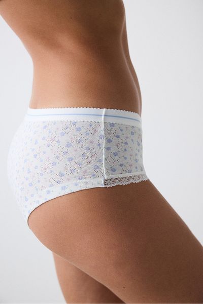 Penti Majtki hipsterskie z nadrukiem Pointel Cotton