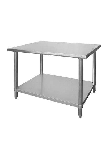 HENDI Masa de lucru centrala cu polita, Hendi, inox, 1400x600x(H)850 mm, blat...