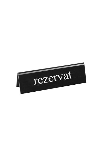 HENDI Semn pentru masa "Rezervat", 130x35x(H)40 mm, inox, Hendi