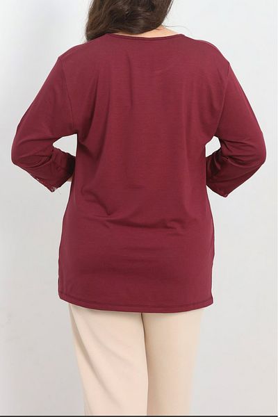 Tunicom Blouse for Mother's Day Maxi Size with Lace on the Sleeves