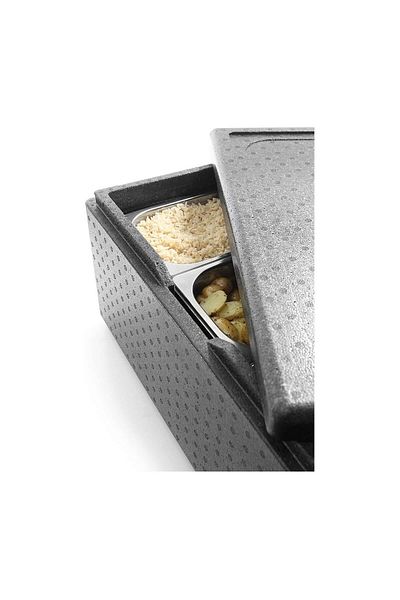 HENDI Insulated box with lid, 80 lt, thermobox type, ideal for transport, made of polypropylene foam,