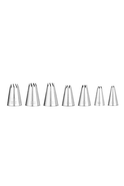 HENDI Set 7 varfuri / duiuri ornat prajituri, Hendi, inox, varfuri netede, di...