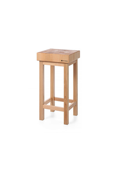 HENDI Hendi wooden log on wooden support 400x400x(H)110 mm