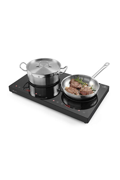 HENDI Plita dubla cu inductie Black Line, 3500W, 608x370x(H)61mm