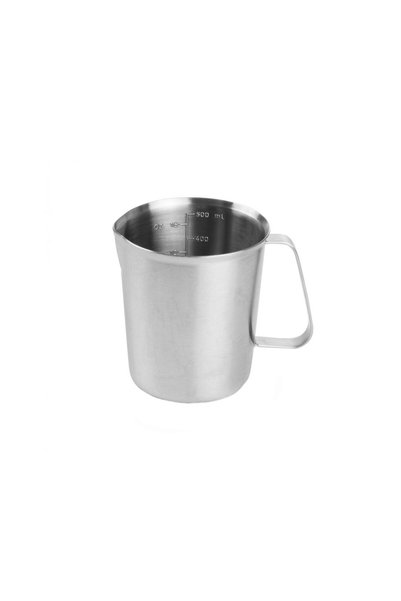 HENDI Cană gradată inox 0,5 lt, construcție solidă, dimensiuni 90 x 110 mm.