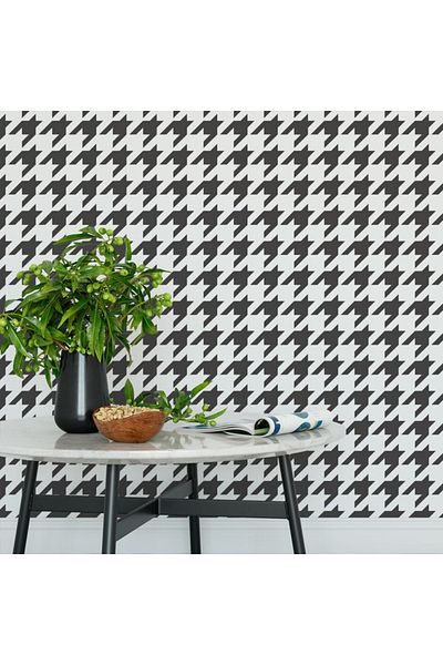 OEM Sablon Perete vopsire, tencuiala 900x600x0.7mm Houndstooth Refolosibil, model MXSP7117