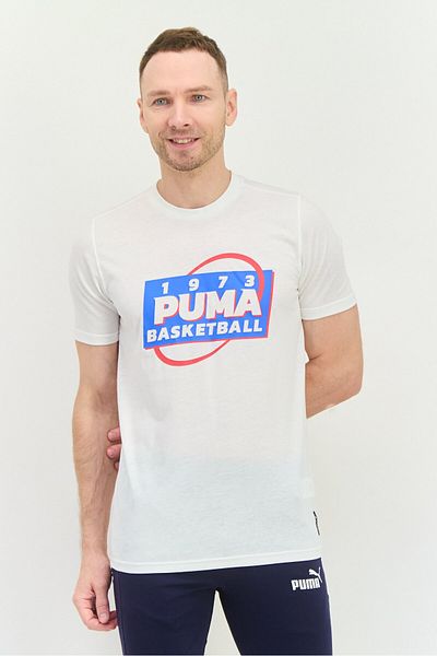 Puma Men Sportswear Fit Short Sleeve Outdoor T Shirt, White