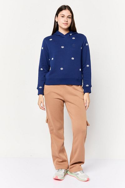 adidas Women Sportswear Fit Long Sleeve Outdoor Sweatshirts, Blue