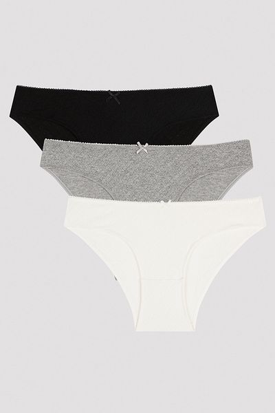 Penti Soft Pointel Basic 3-Piece Multicolored Slip Panties