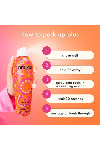 AMIKA Perk Up Plus Dry Shampoo 68ml – Oil Absorption, Scalp Care & Long-Lasting Clean Feel