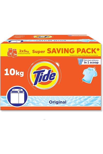 Tide - Original Scent Detergent Powder, Weight 10 kg