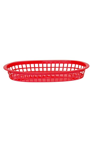 HENDI Cos de paine oval, Hendi, Rosu, 6 buc, 275x175x(H)38mm
